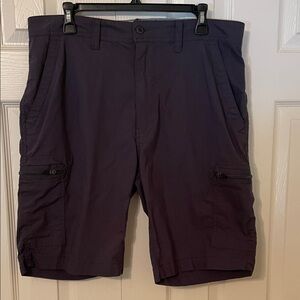 Men's Stylish Cargo Shorts in Deep Purple